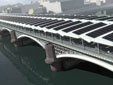 В центре Лондона начался монтаж крупнейшего в мире «солнечного» моста